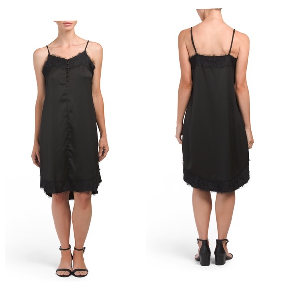 Fourteenth Place slip black dress lace sz … - Picture 7 of 8